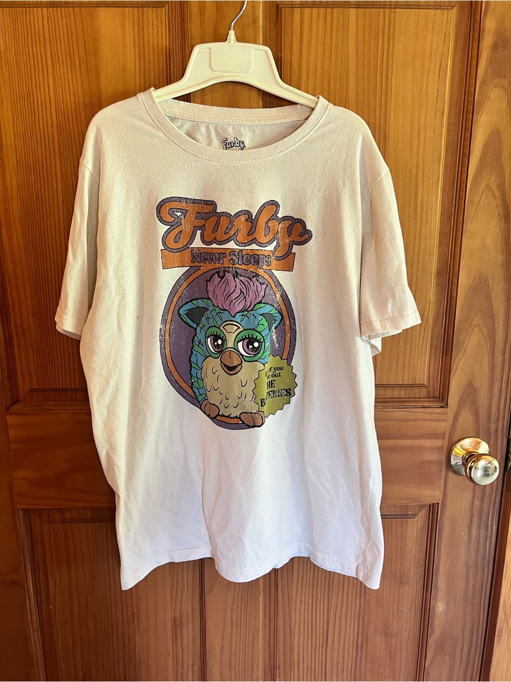 Furby White Short Sleeve Graphic Tee